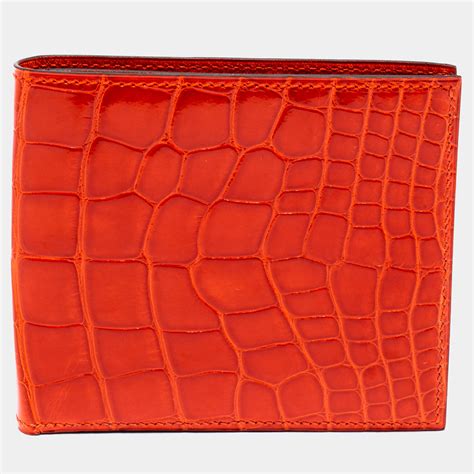 hermes men's wallet crocodile|Hermes alligator wallet.